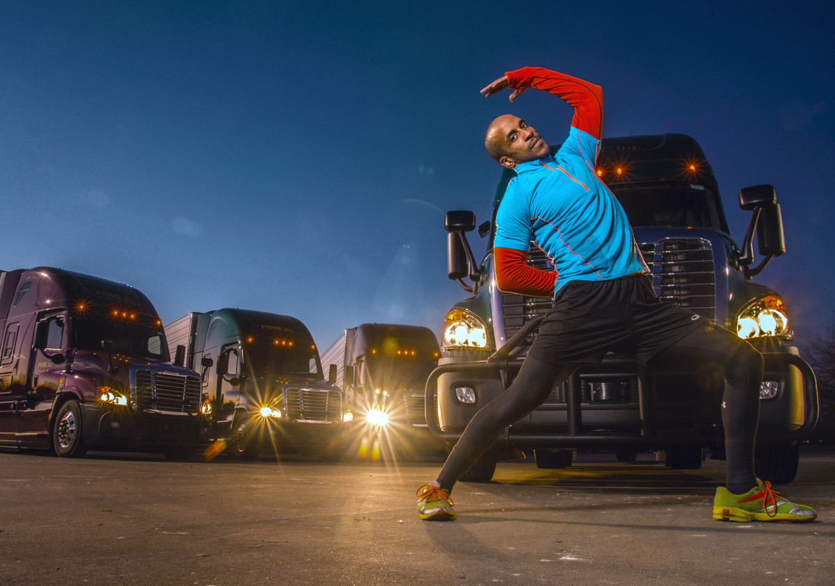 Appalled by how difficult their work is on the body, Baleka developed fitness and health programs for truckers.